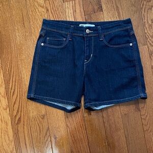 Levi's Dark Blue Jean Shorts for Women